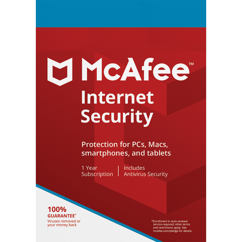 McAfee Internet Security – 1-Year / 10-Devices